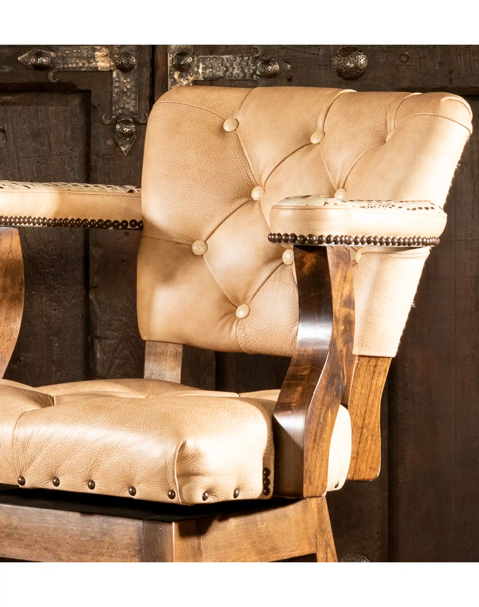 Chisum Ivory Barstool - Image 3
