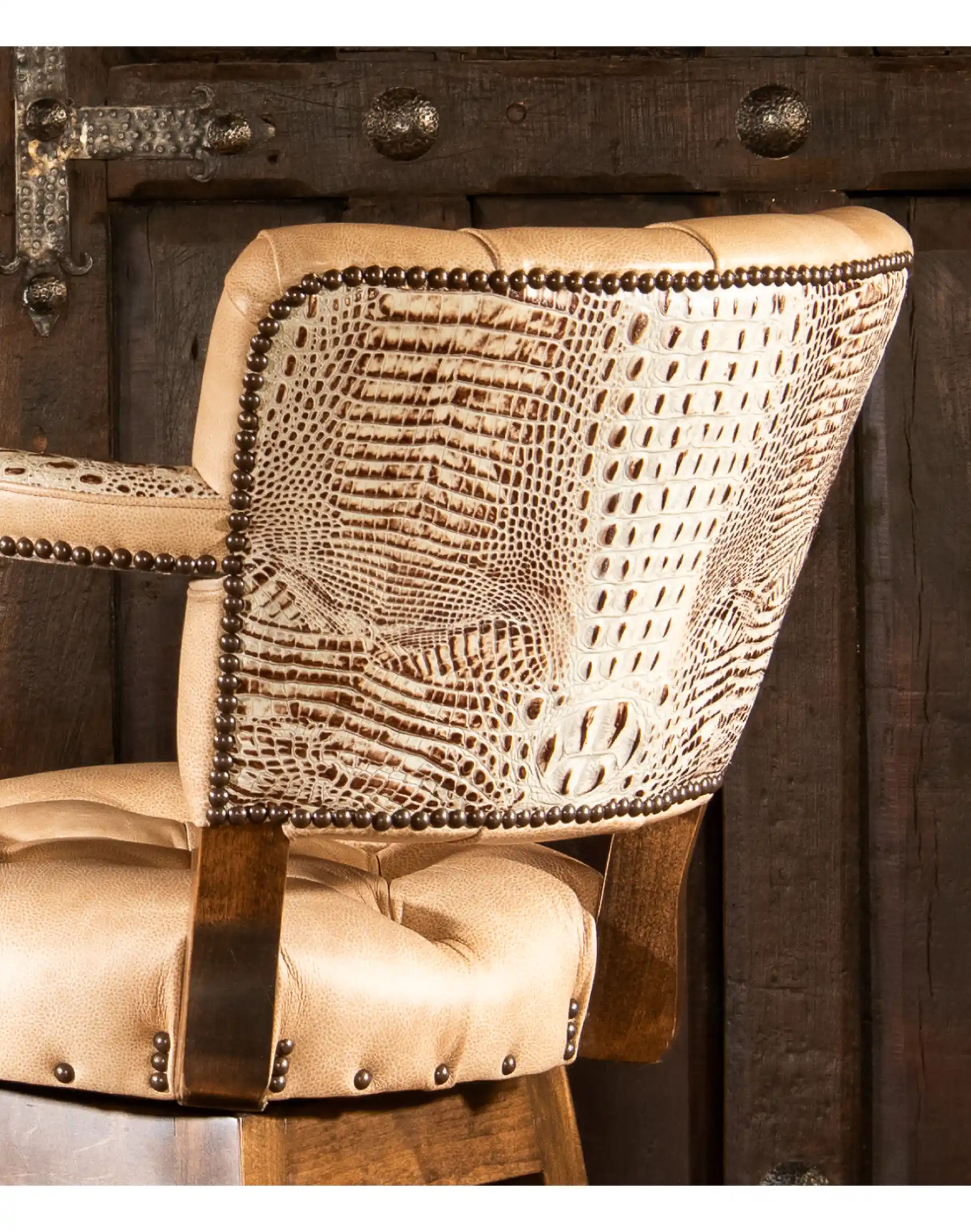 Chisum Ivory Barstool - Image 4