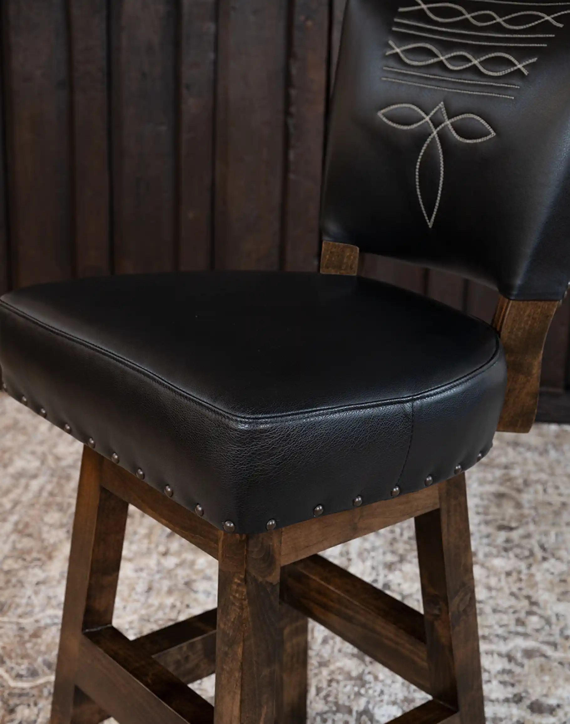 Chisum TX Midnight Armless Barstool - Image 6