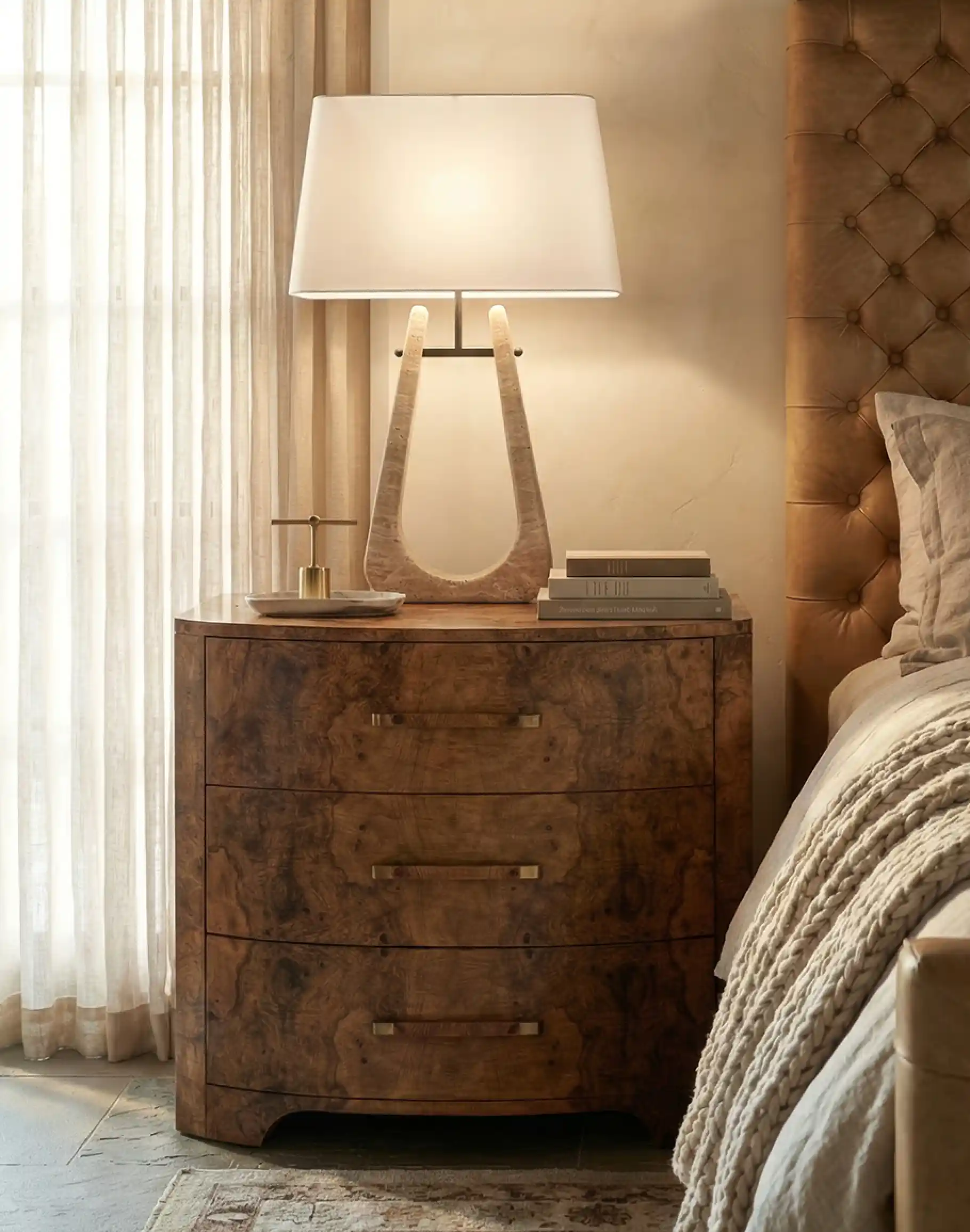 Naples Burl Wood Chest