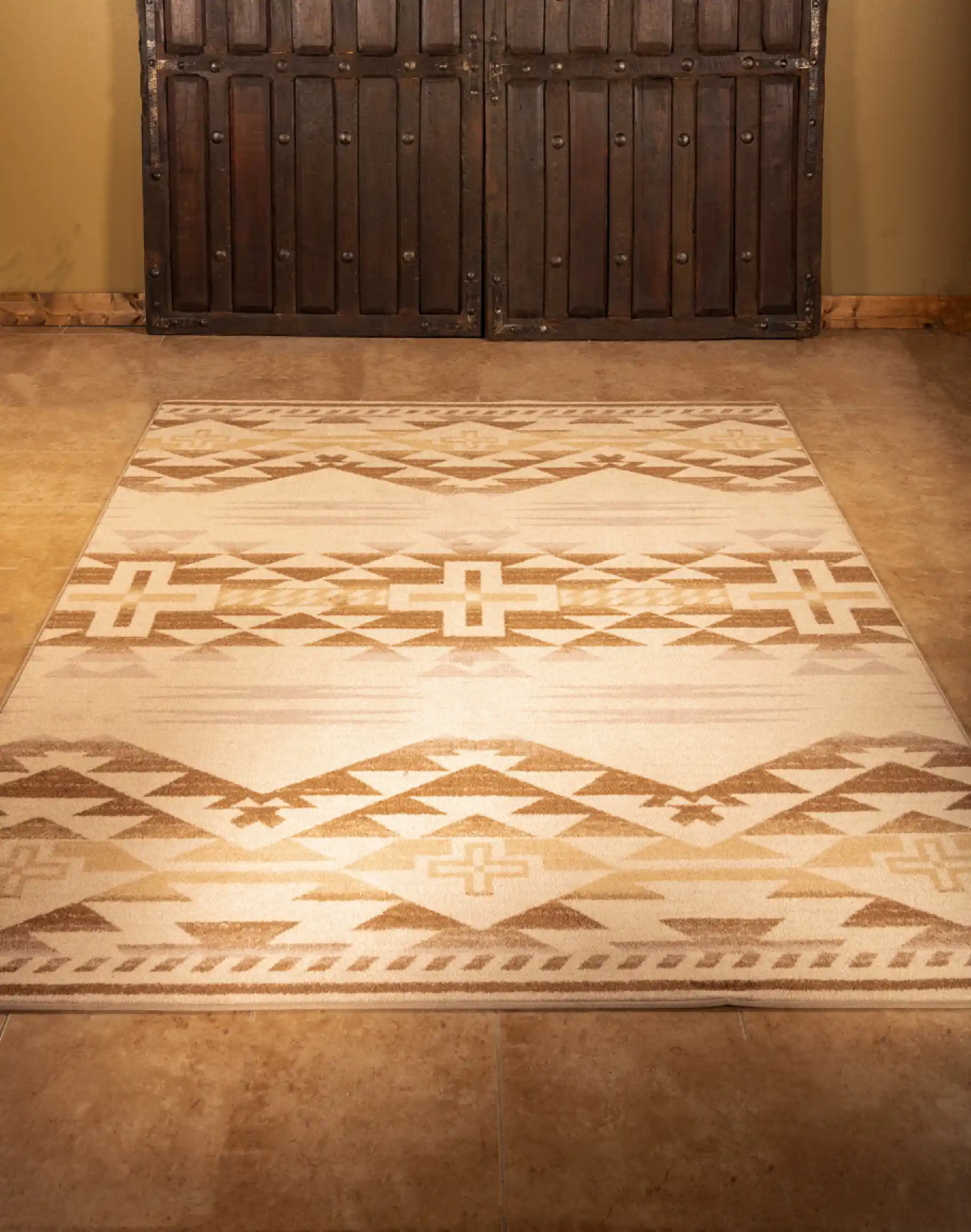 Rustic Cross Chablis Rug - Image 2