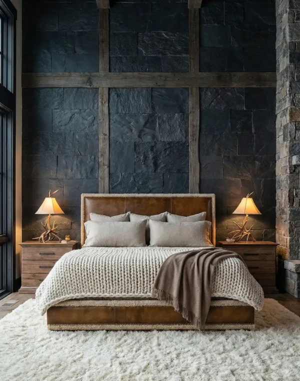 Berne Leather Bed
