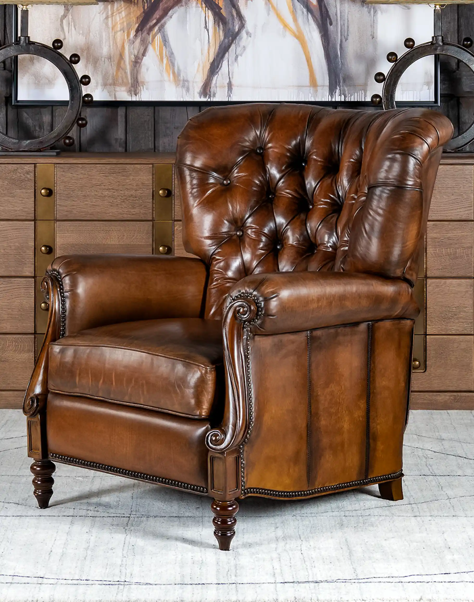Camden Leather Recliner - Image 2