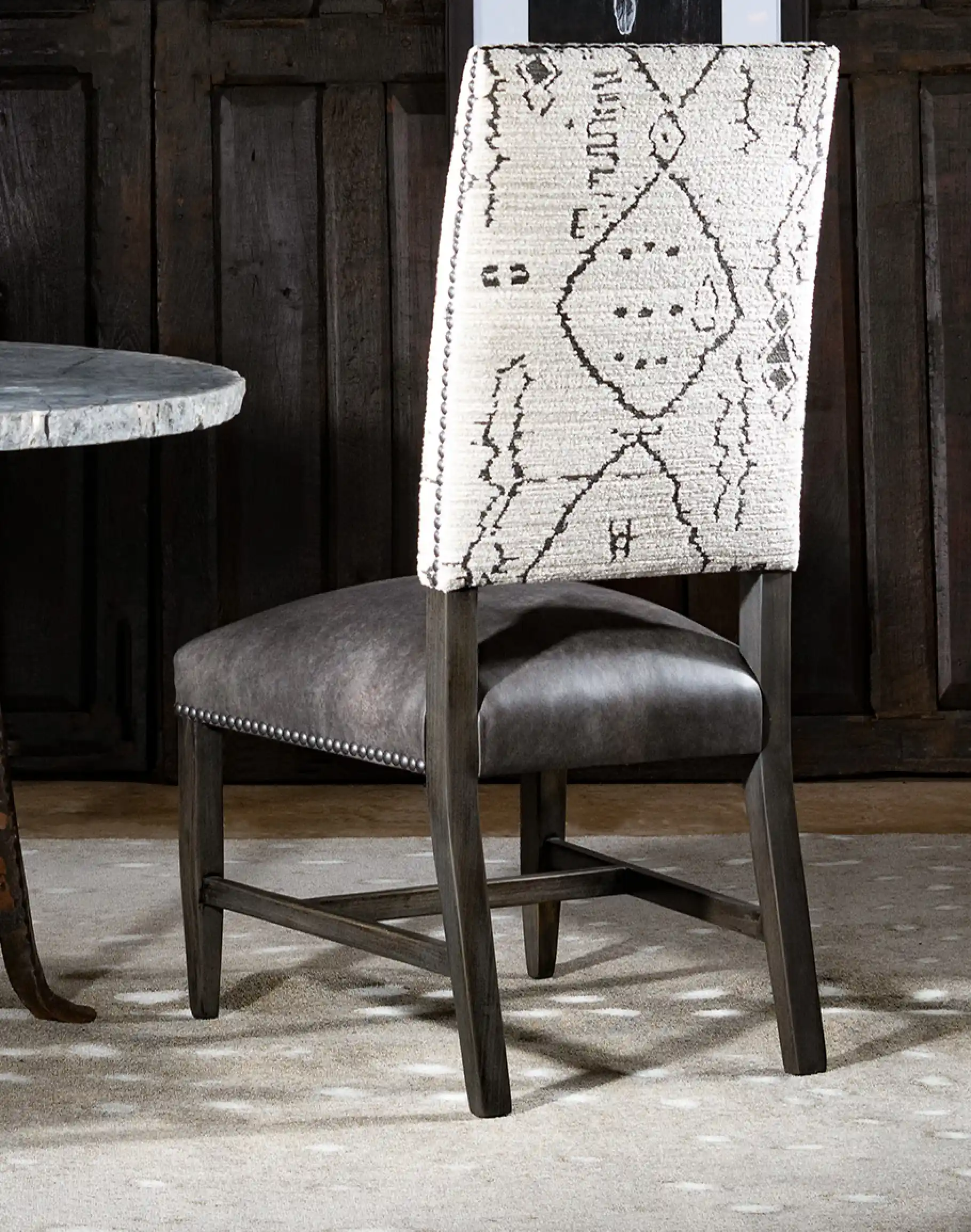 Carlsbad Charcoal Dining Chair - Image 3