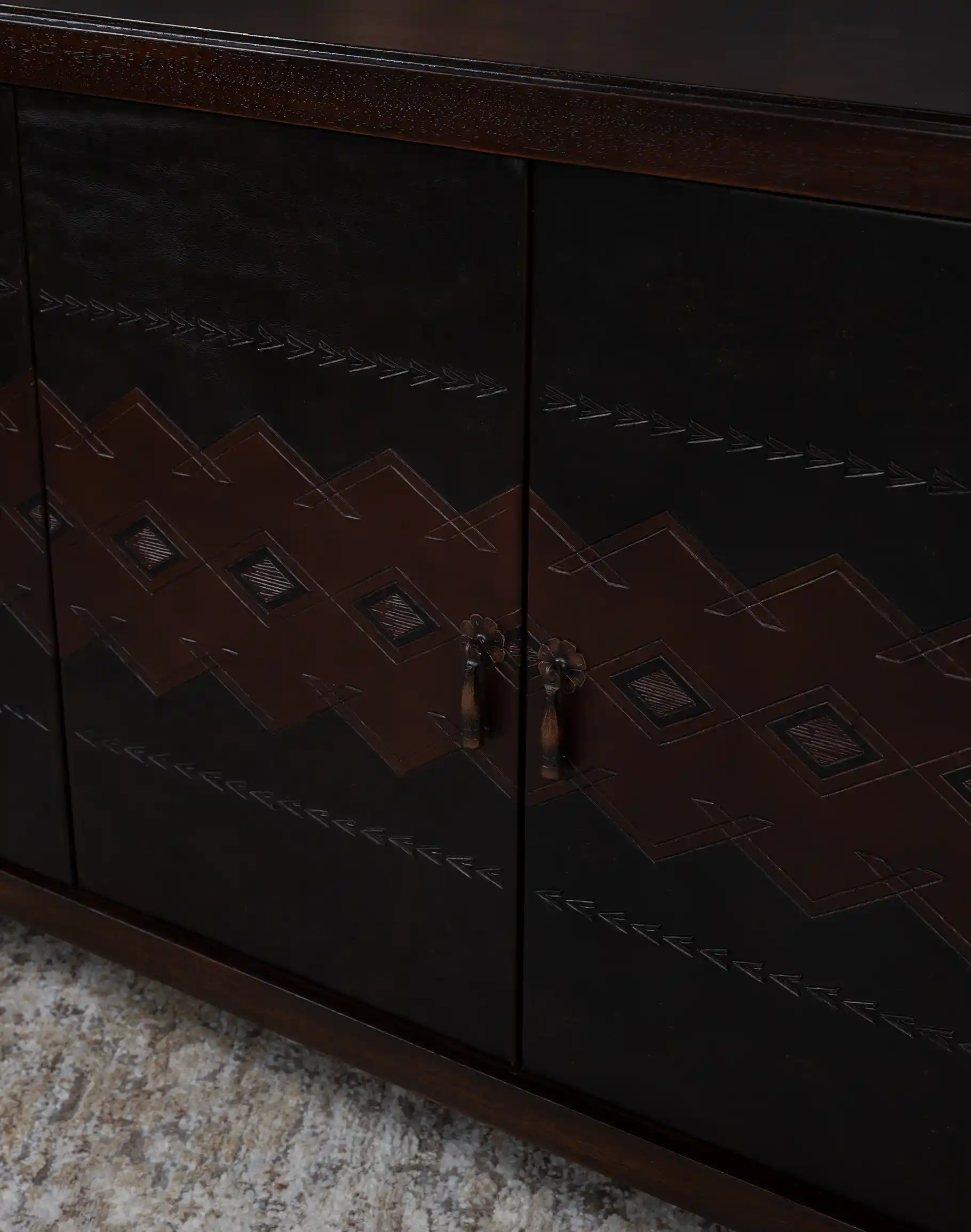 Cortez Leather Panel Buffet - Image 6