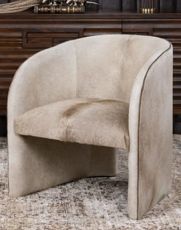 Dallas Blonde Cowhide Chair