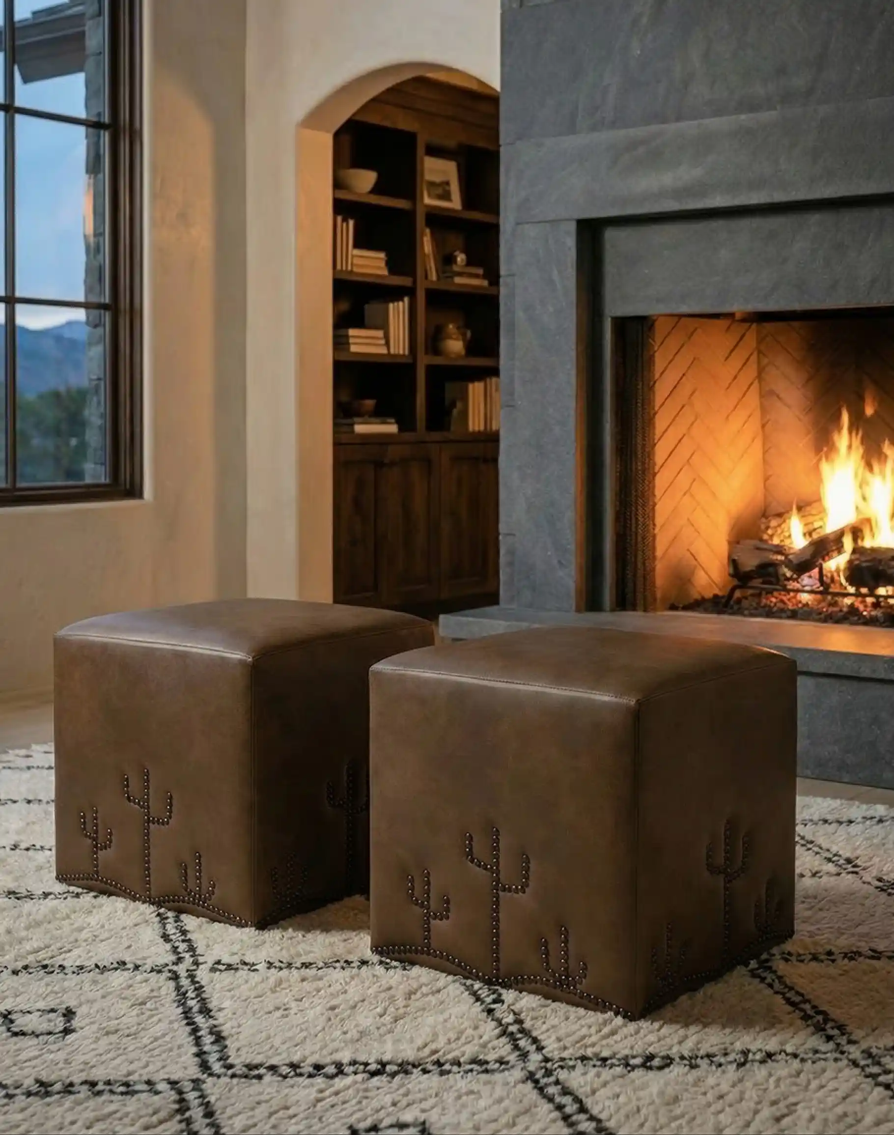 Desert Cacti Cube Ottoman - Image 5