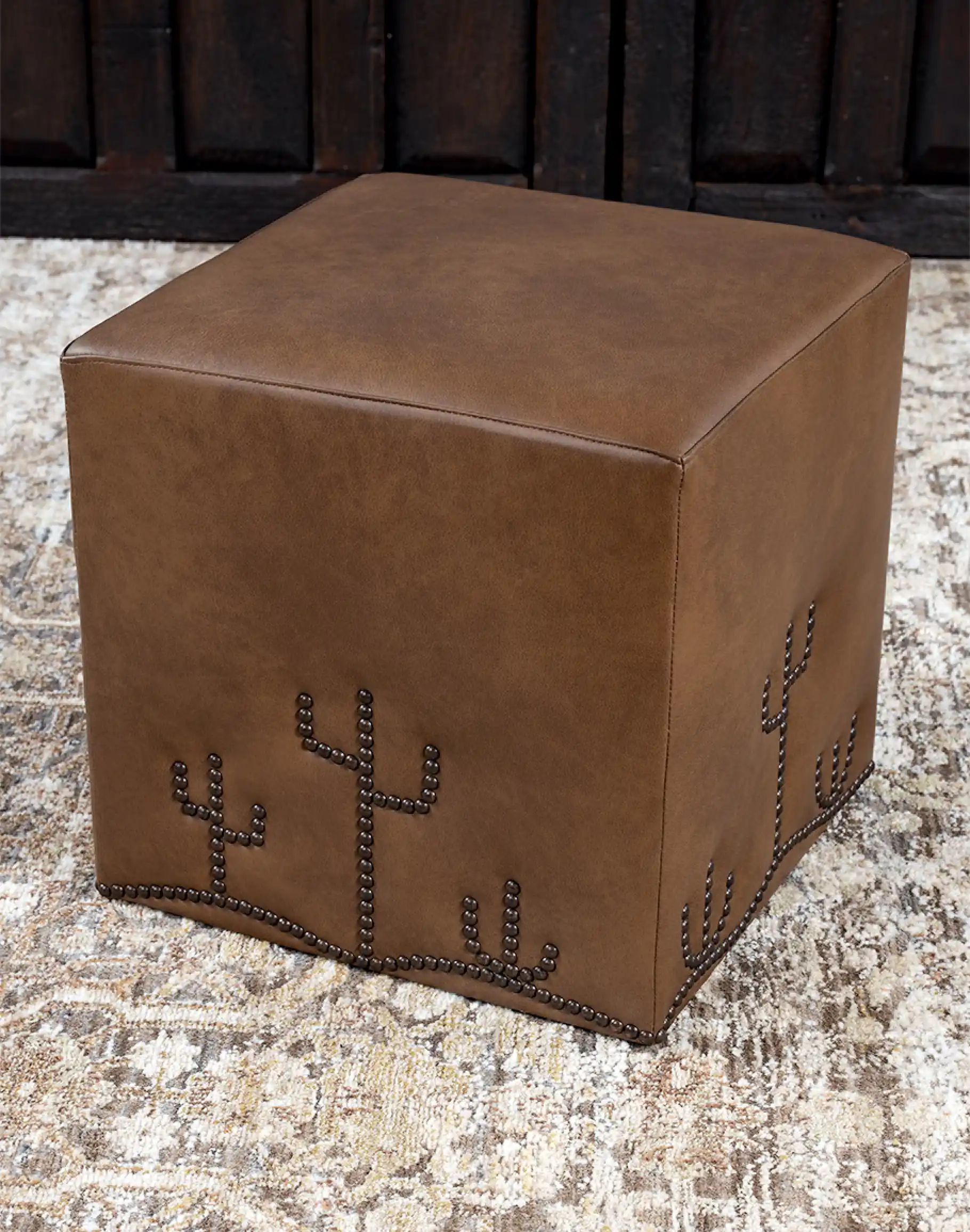 Desert Cacti Cube Ottoman - Image 2