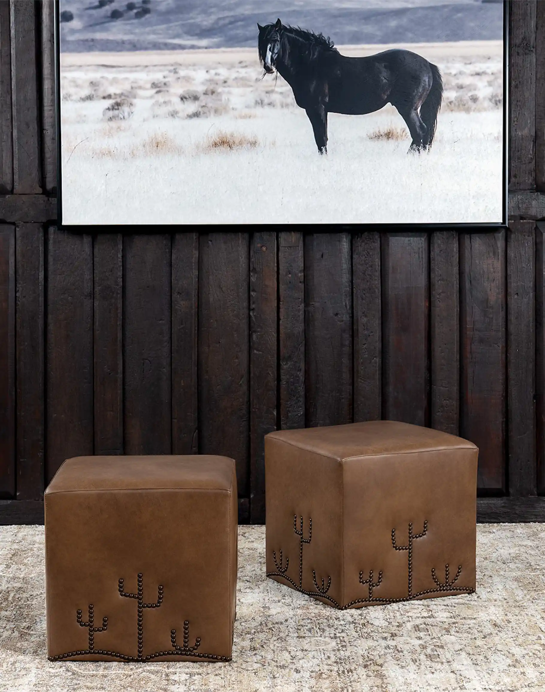 Desert Cacti Cube Ottoman - Image 4