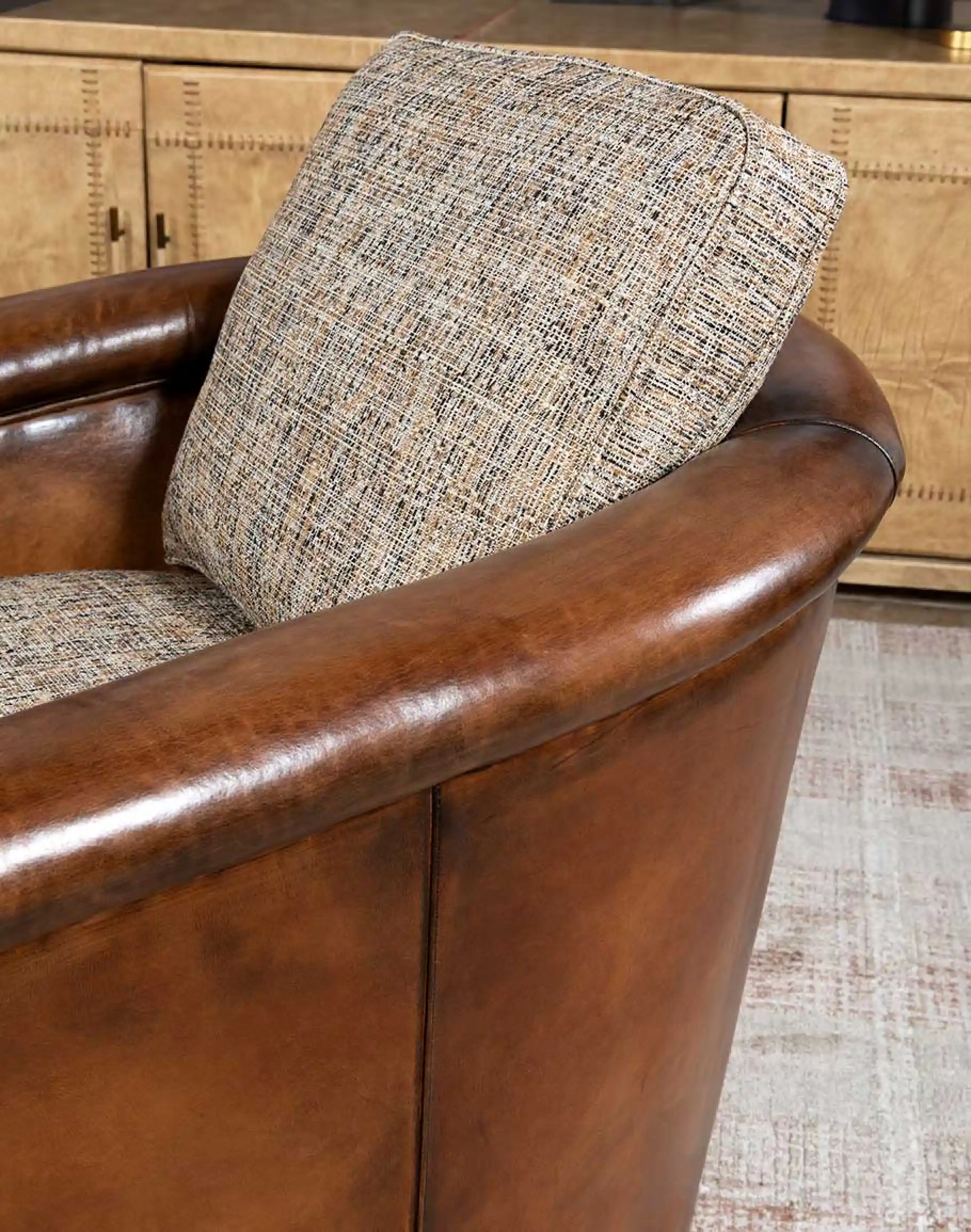 Ella Cocoa Swivel Chair - Image 8
