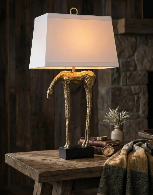 Golden Horse Table Lamp