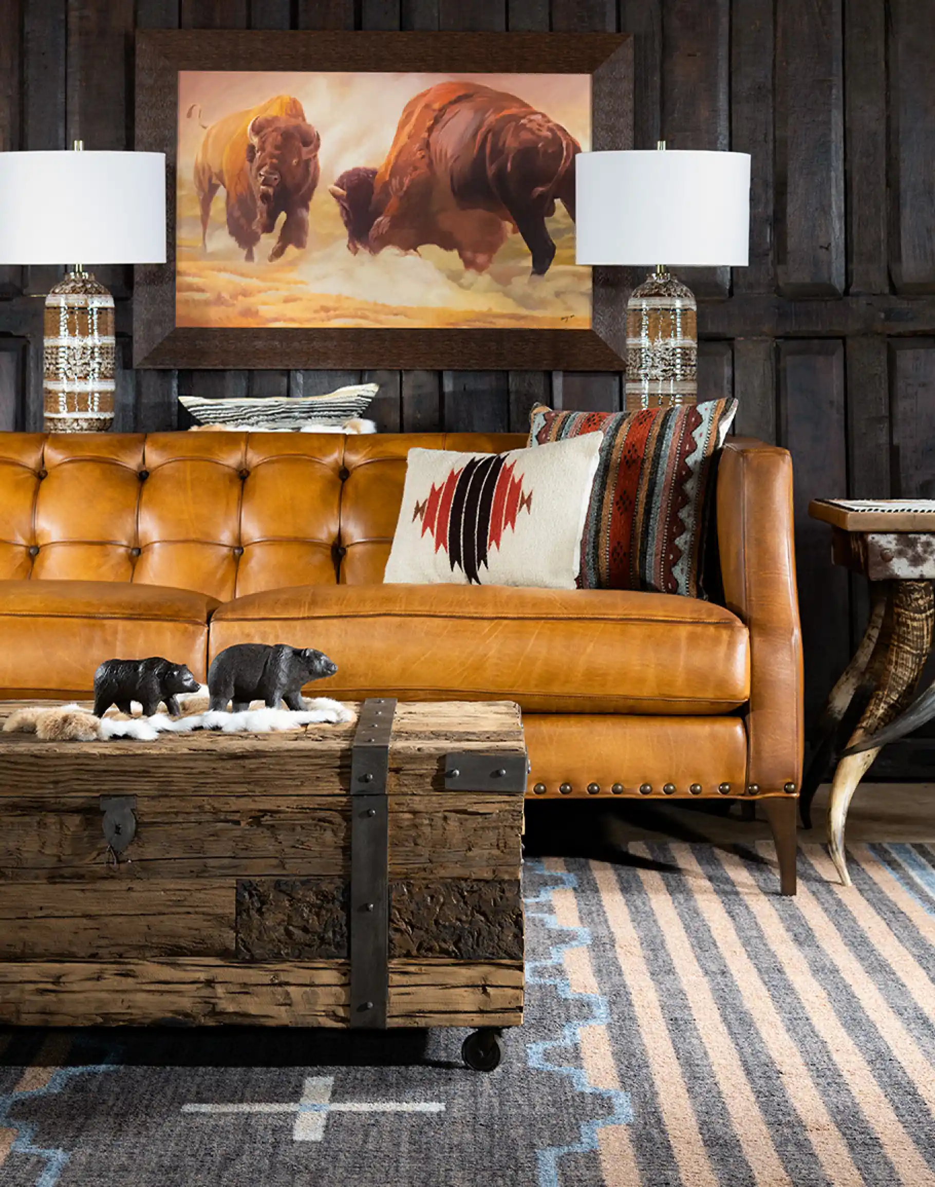 Hampton Tufted Leather Sofa - Image 5