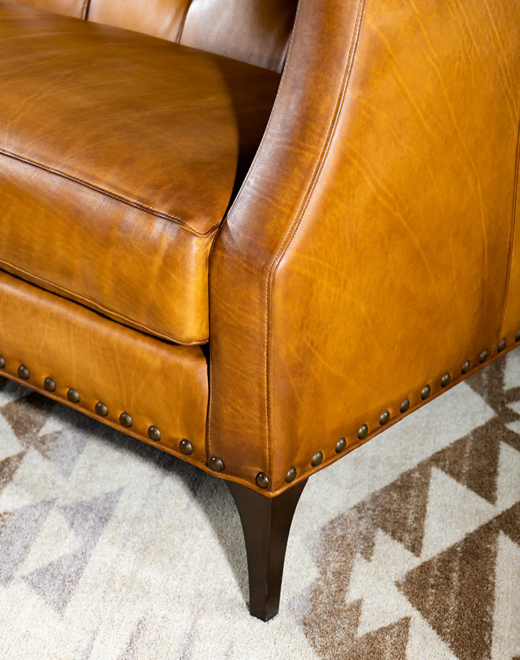 Hampton Tufted Leather Sofa - Image 11