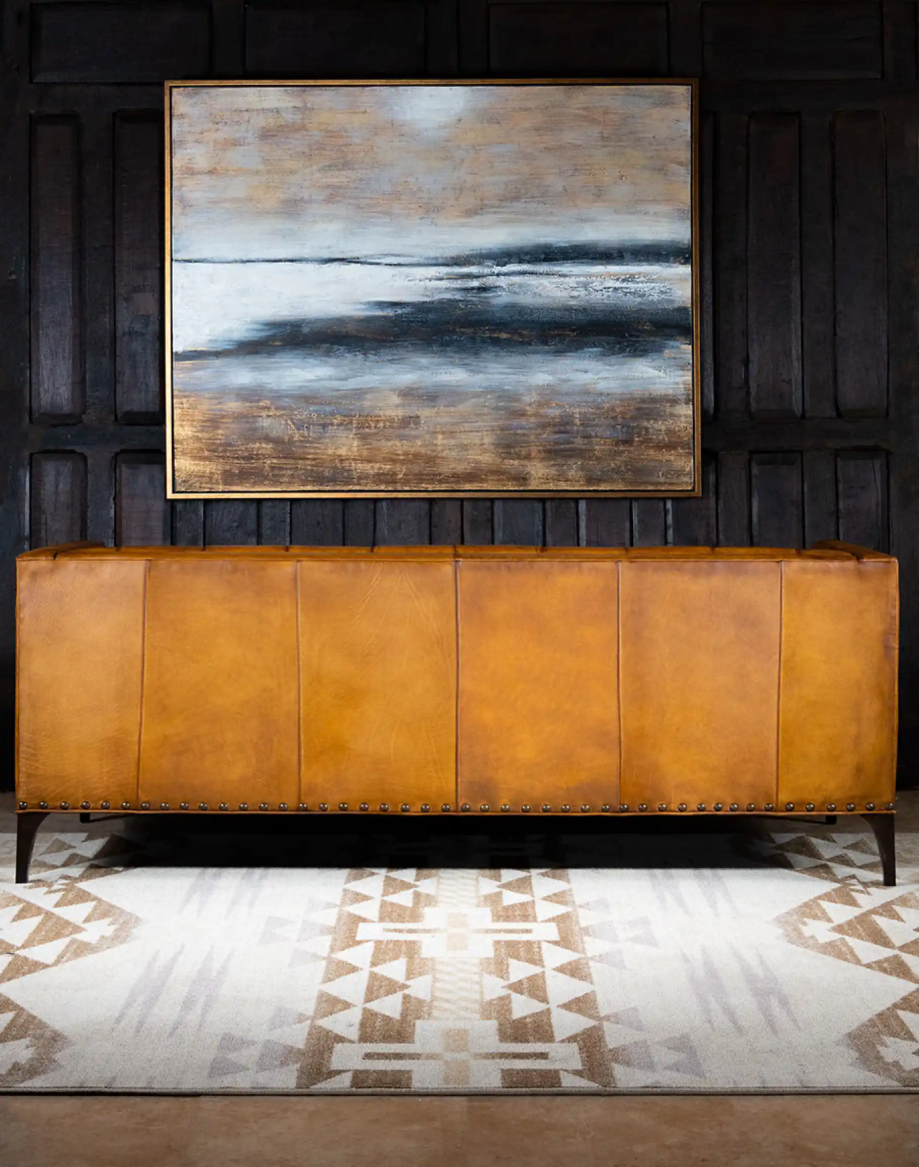 Hampton Tufted Leather Sofa - Image 4