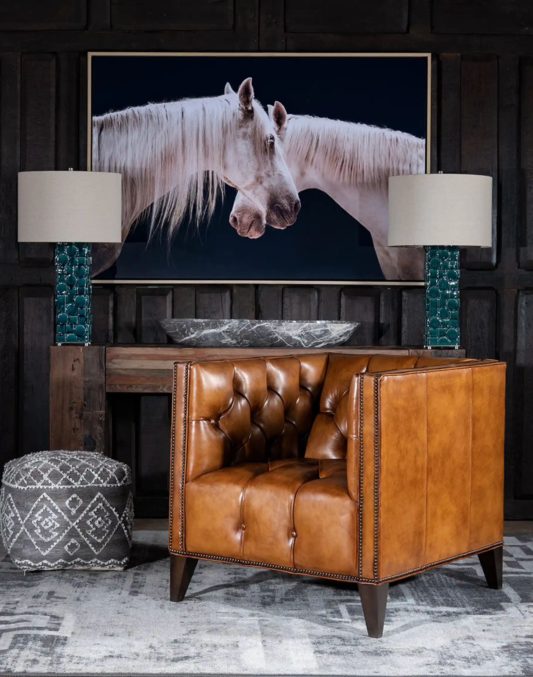 Kingston Tufted Leather Chair - Image 2