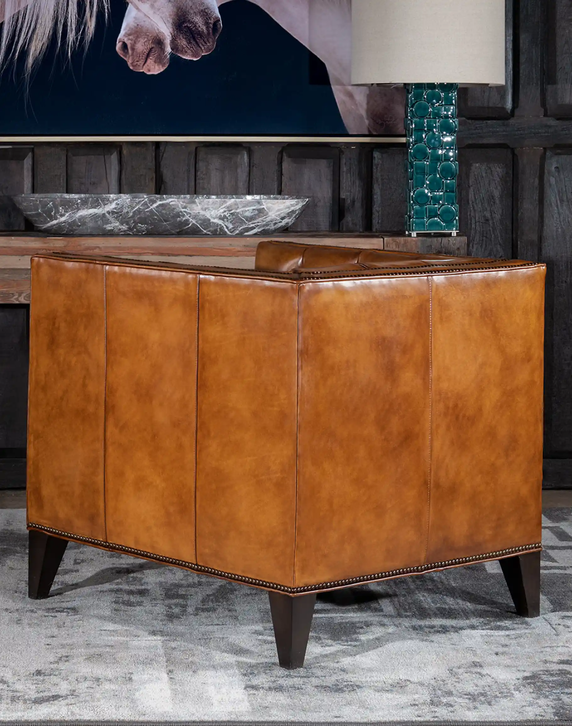 Kingston Tufted Leather Chair - Image 3