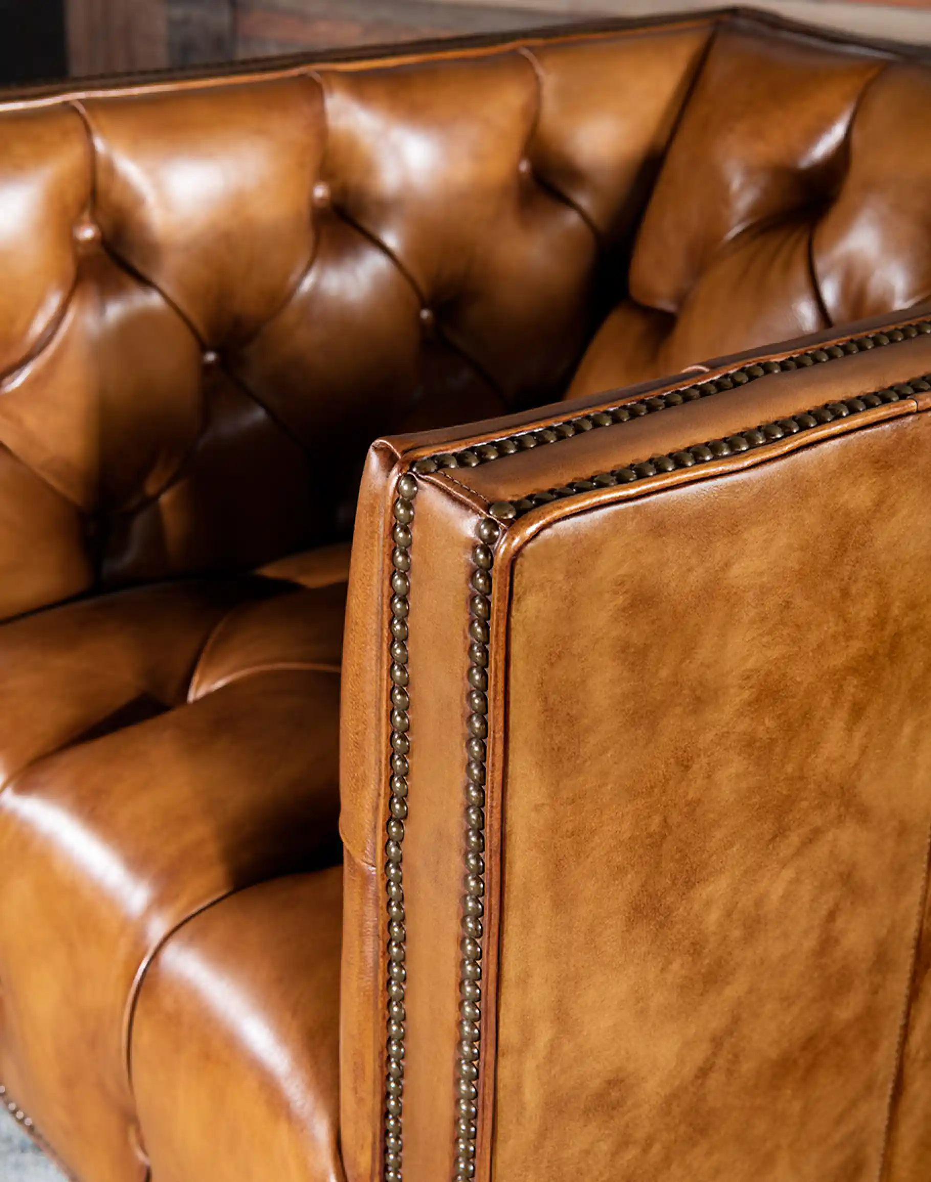 Kingston Tufted Leather Chair - Image 7