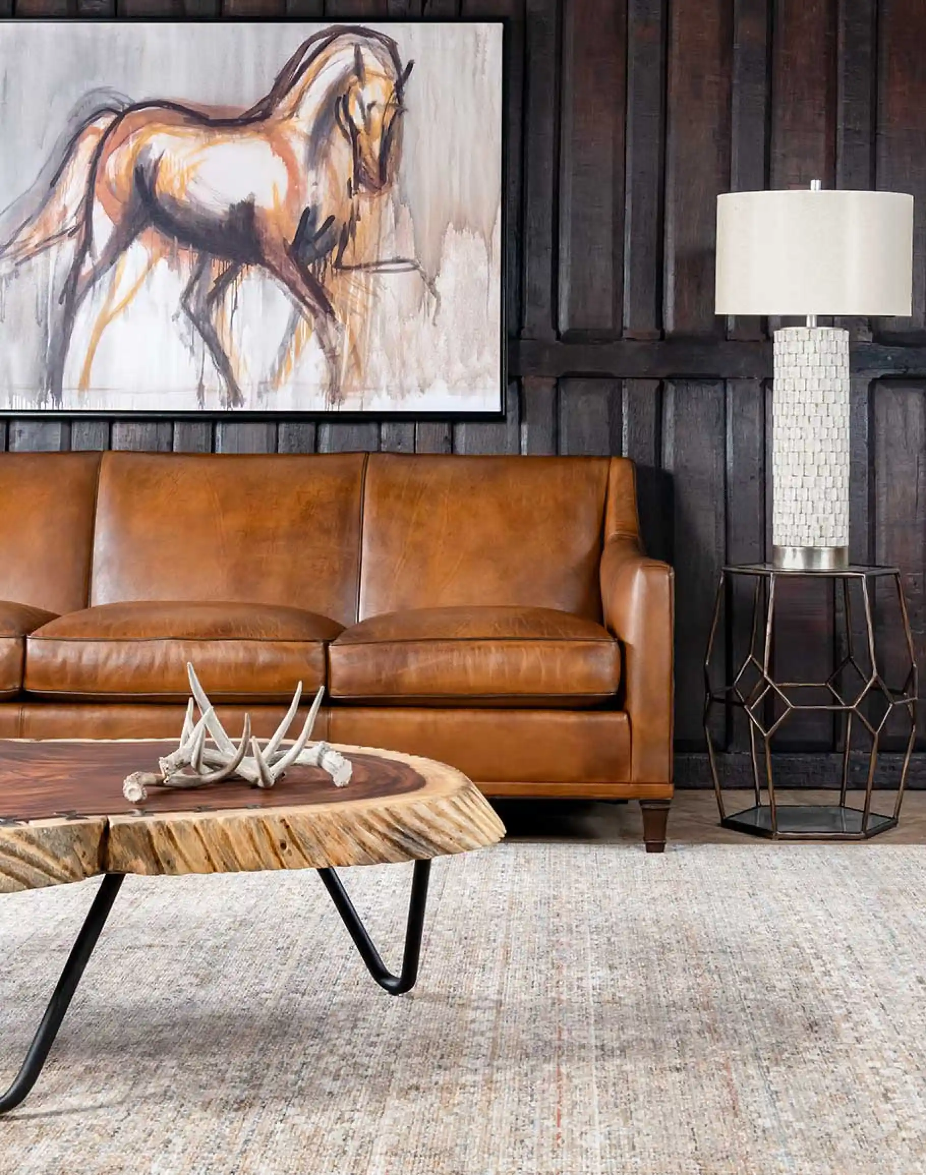 Remy Saddle Leather Sofa
