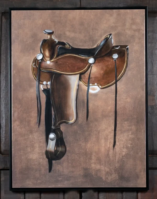 Saddle Brown Framed Print