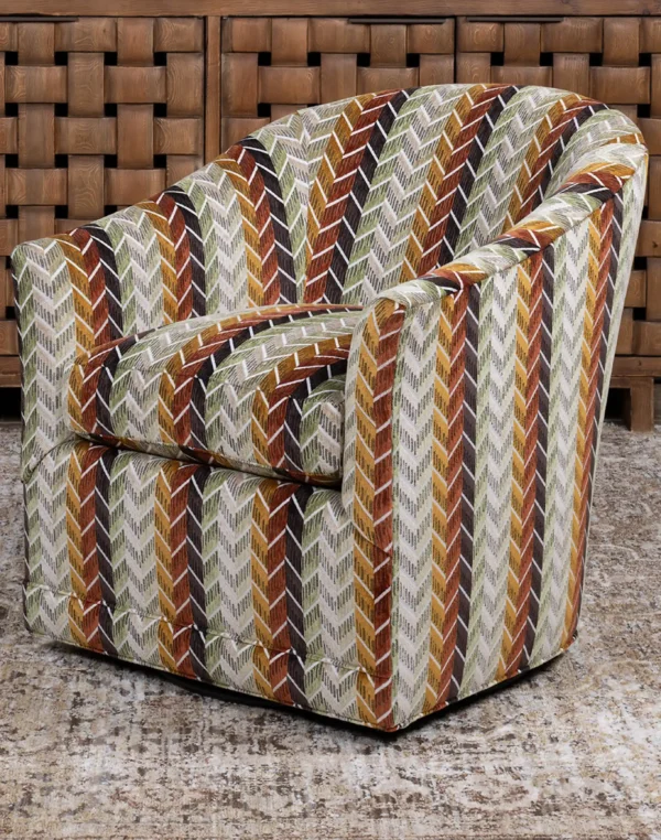Sierra Chevron Swivel Chair