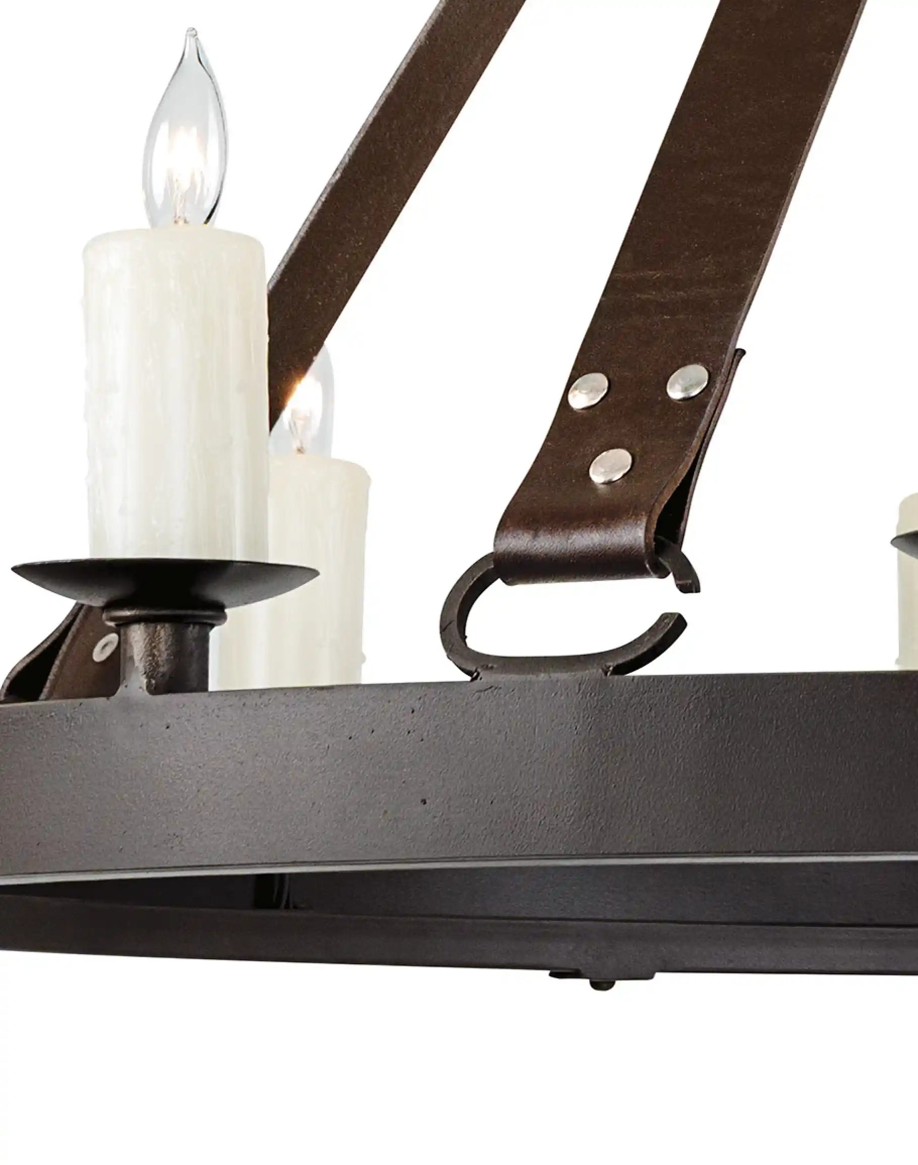 Stampede Leather Strap Chandelier - Image 2