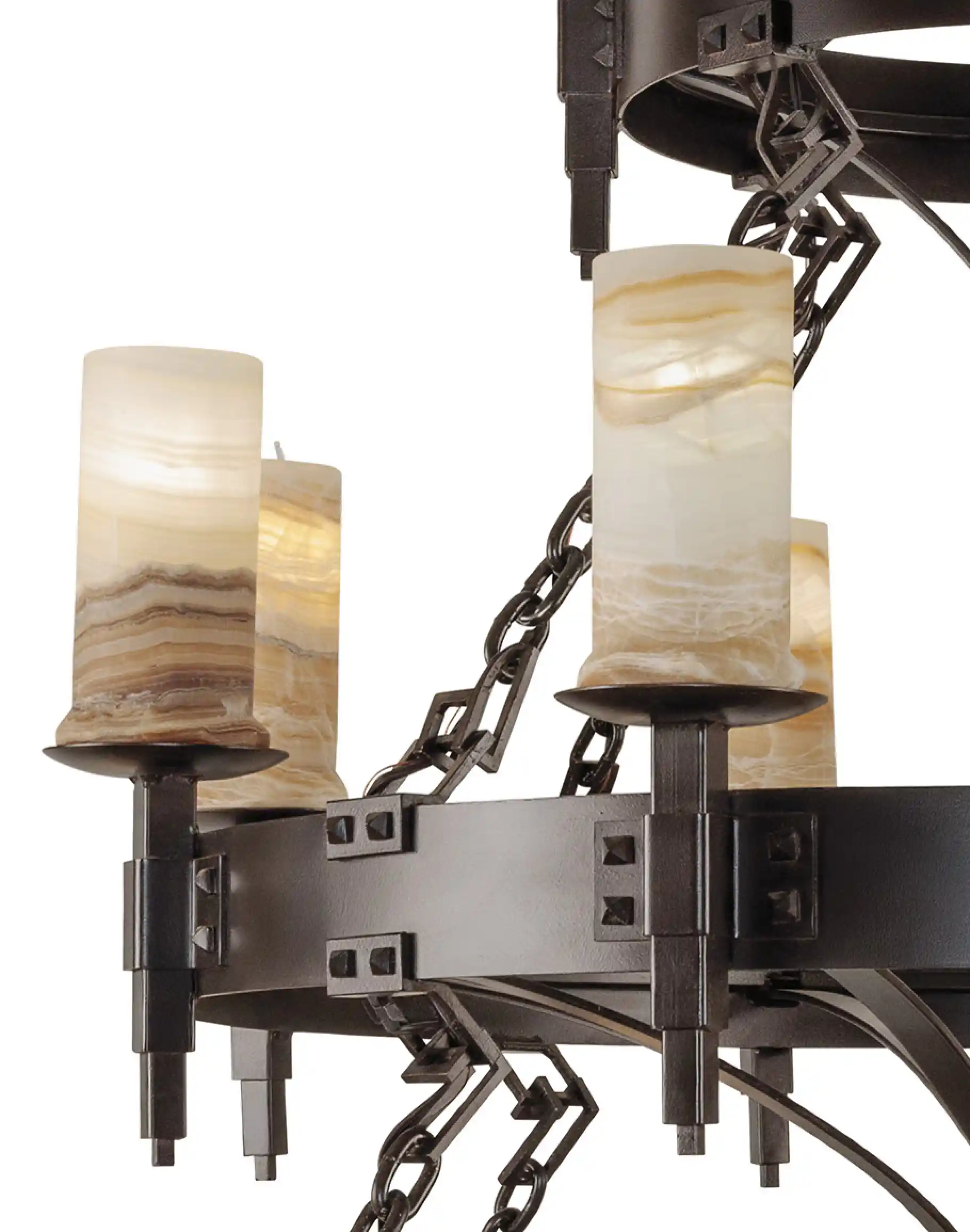 3 Tier Round Iron Chandelier