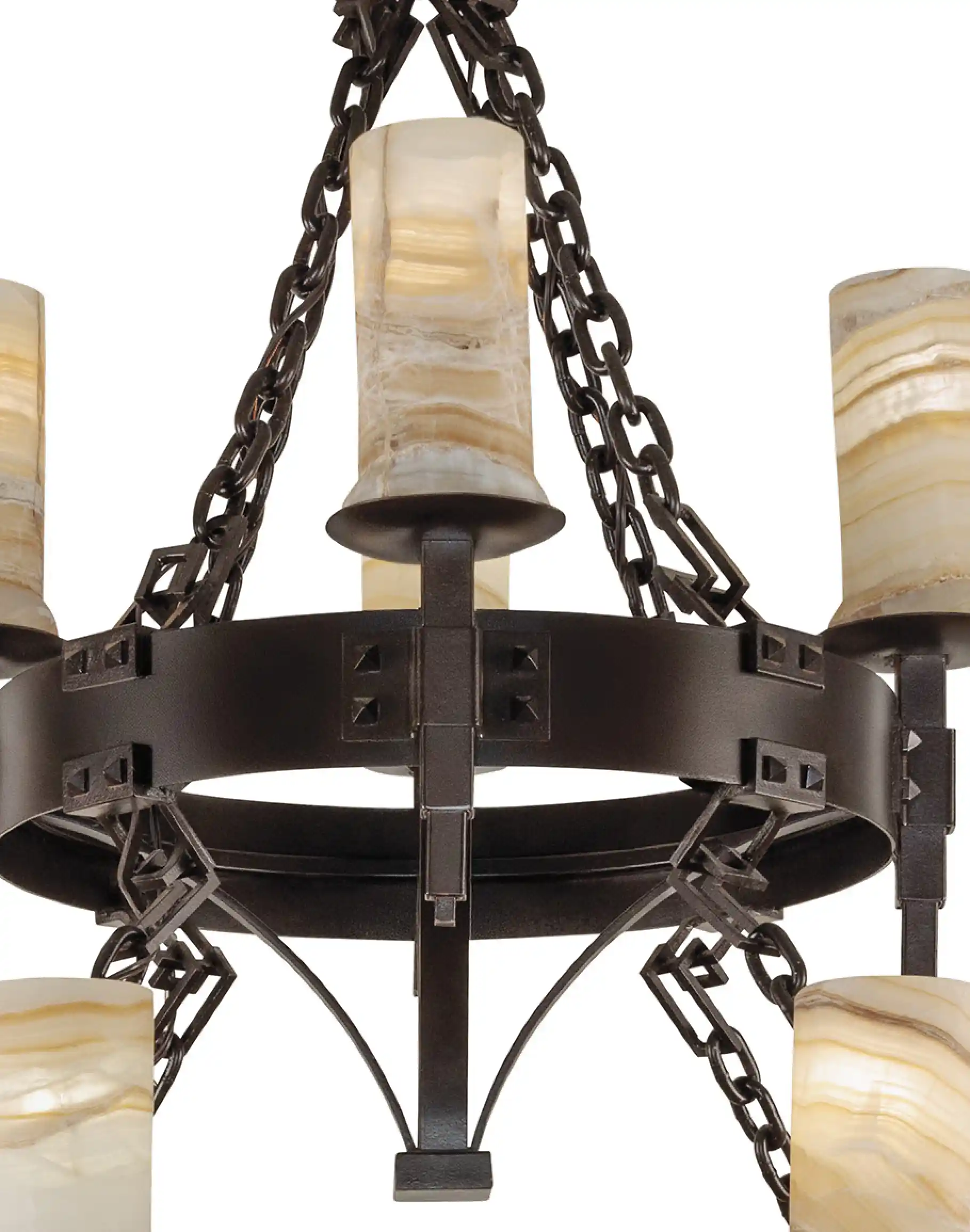 3 Tier Round Iron Chandelier