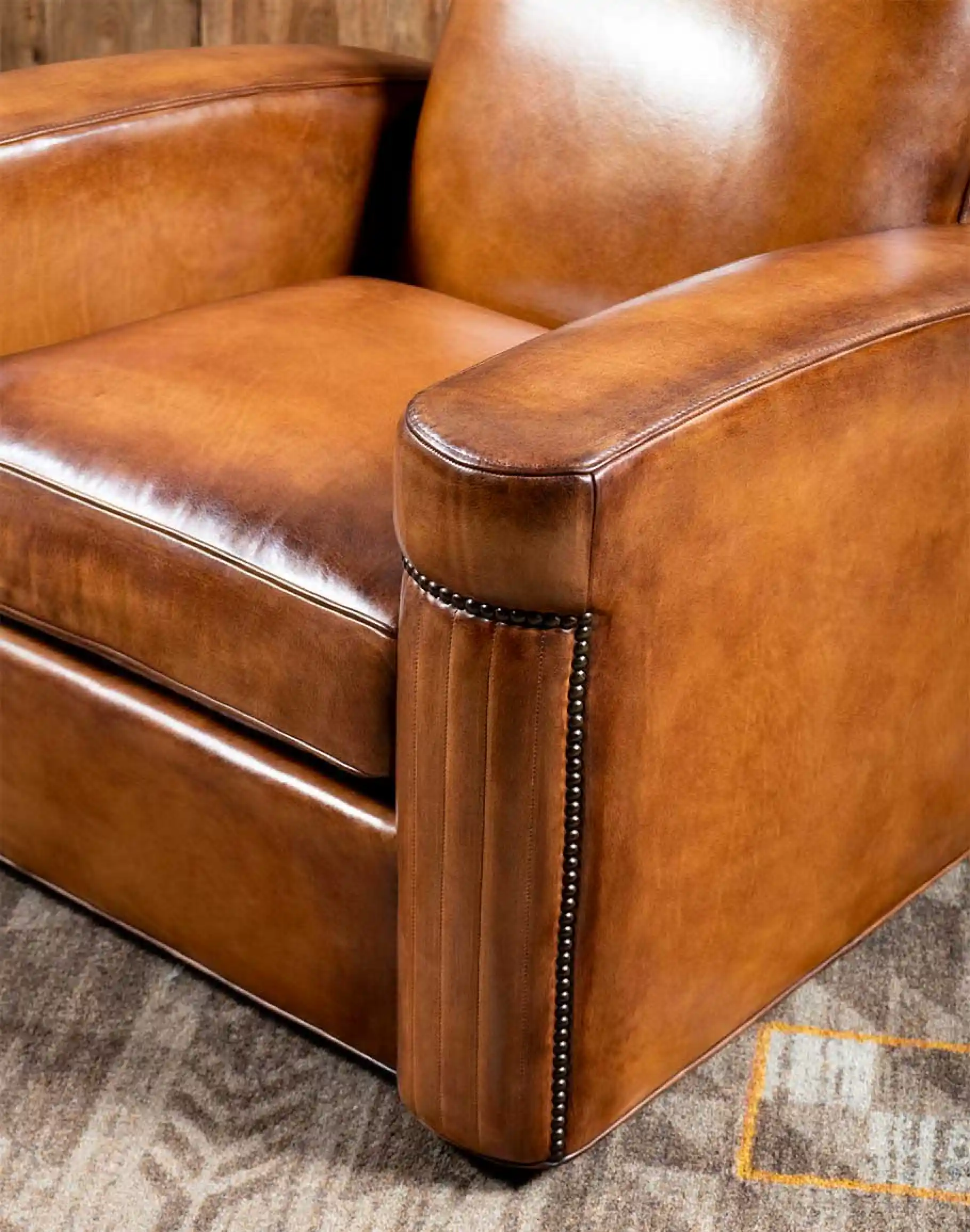 Traeger Leather Swivel Chair - Image 4