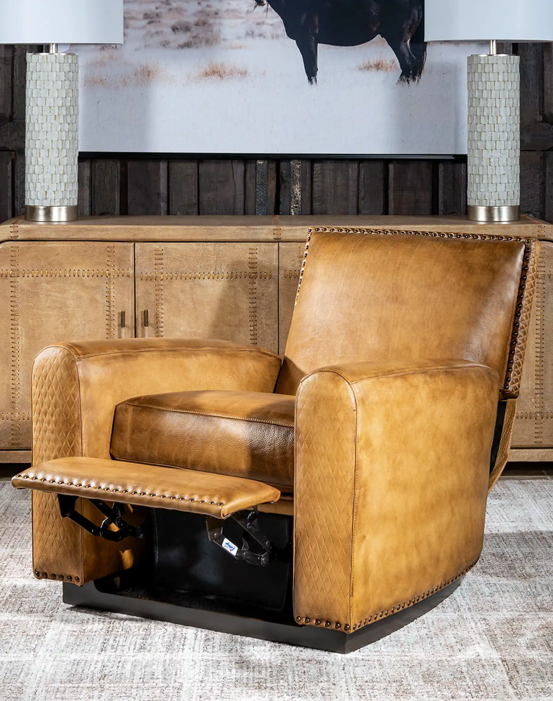 Desert Dune Leather Recliner