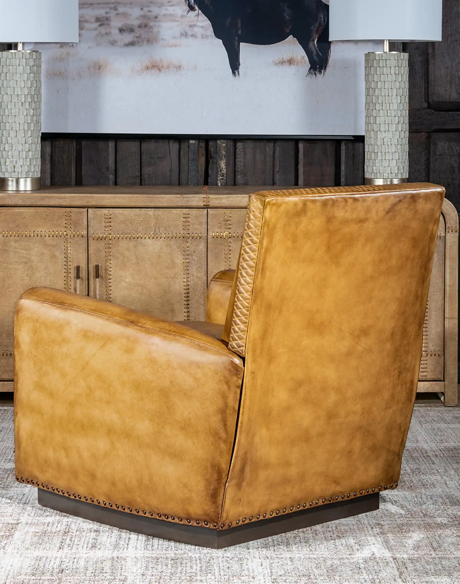 Desert Dune Leather Recliner